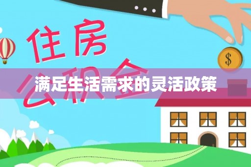 机会满足生活需求的灵活政策