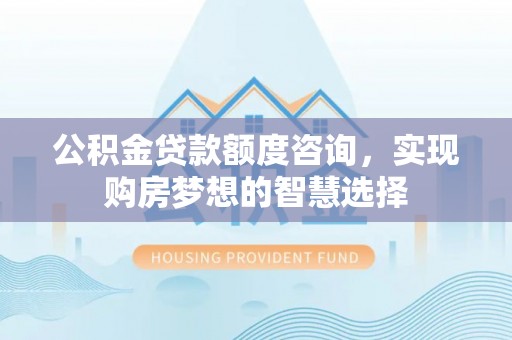 蠡县公积金贷款额度咨询，实现购房梦想的智慧选择