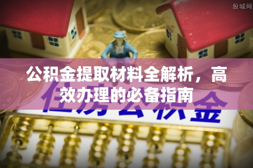 保税区公积金提取材料全解析，高效办理的必备指南