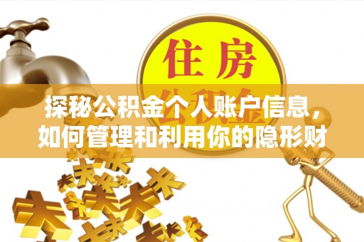新宾探秘公积金个人账户信息，如何管理和利用你的隐形财富