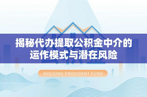 类乌齐揭秘代办提取公积金中介的运作模式与潜在风险