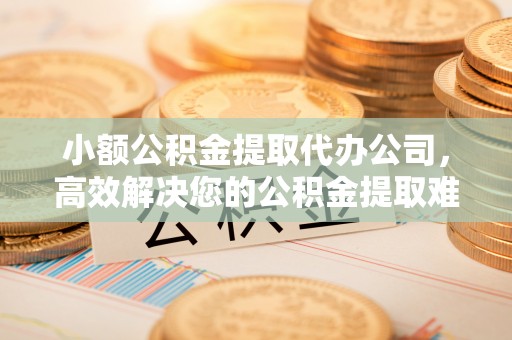 北安小额公积金提取代办公司，高效解决您的公积金提取难题