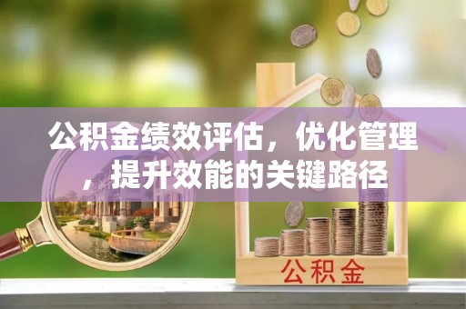 南岗公积金绩效评估，优化管理，提升效能的关键路径