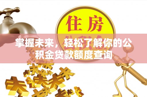 日土掌握未来，轻松了解你的公积金贷款额度查询