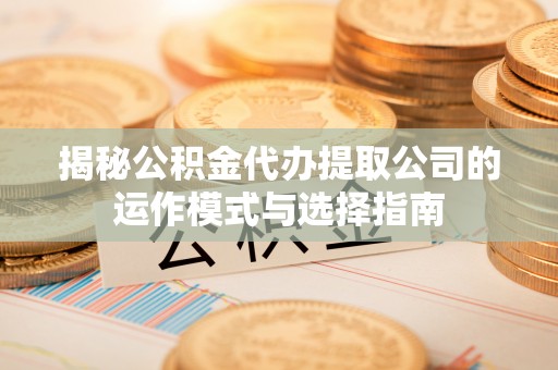 大涌揭秘公积金代办提取公司的运作模式与选择指南
