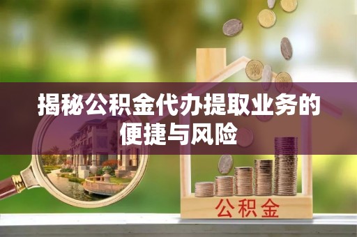 孙吴揭秘公积金代办提取业务的便捷与风险